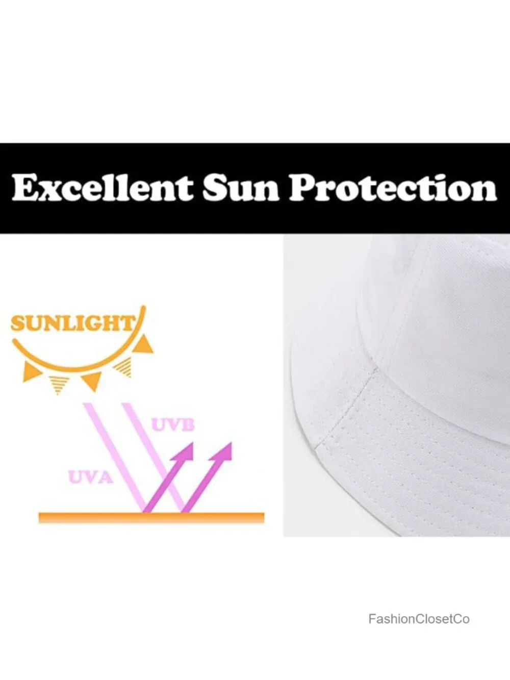 Unisex Cotton Bucket Hat UPF 50+ Sun Protection Adjustable Packable 3 Pack